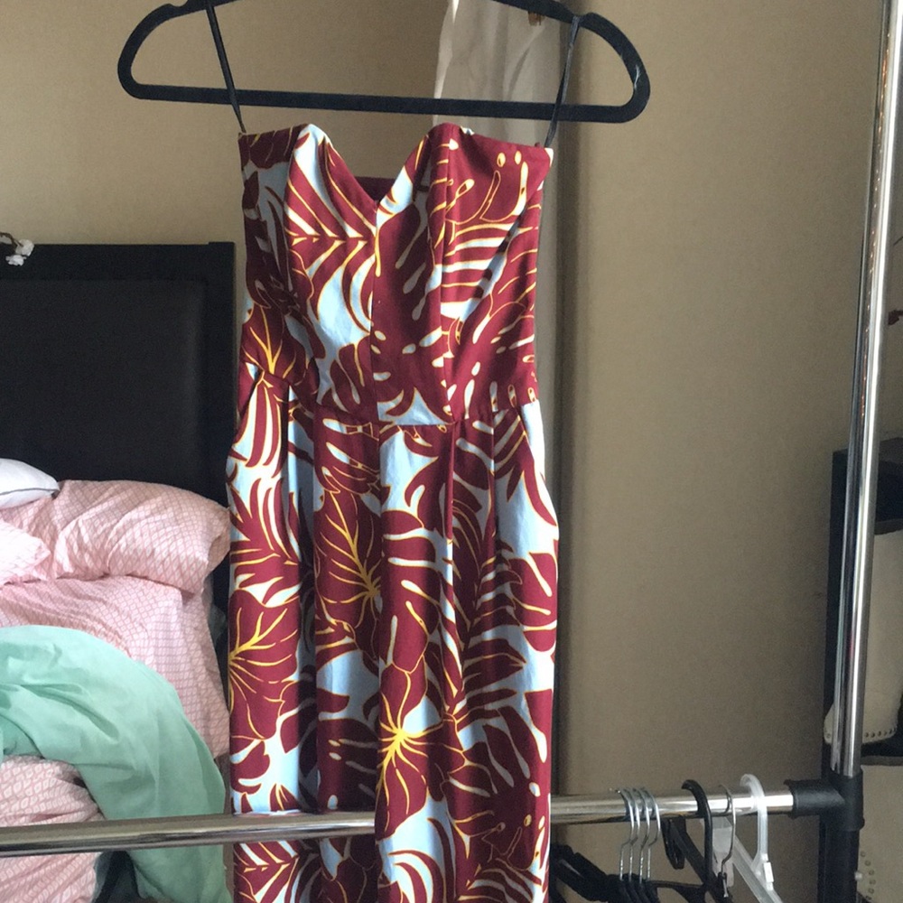 Tropical Print Jumpsuit